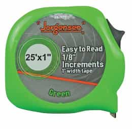 Anchor 1"X25' Green E-Z Read Power Measuring Tape