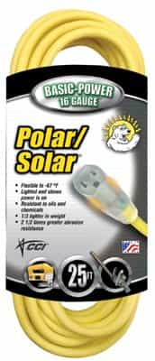 14/3 SJEOW Polar/Solar Extension Cord 100-ft