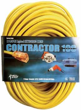 Coleman 50 ft Vinyl Extension cord w/ Power Indicator Light, Female End