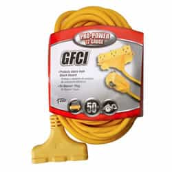 Coleman 50' Yellow Rainproof Ground Fault Circuit Interrupter 