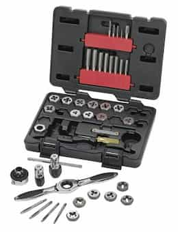 40 Piece Carbon Steel Tap and Die Set with Blow Molded Case