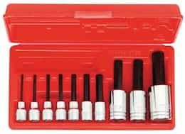 Proto 3/8", 1/2" Drive 7 Piece Standard Hex Bit Set