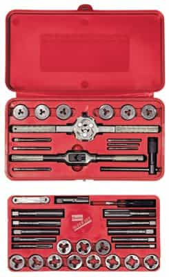 High Carbon Steel 39 Piece Tap and Solid Round Die Super Set