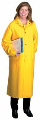 2X-Large 48" Yellow PVC/Polyester Raincoat