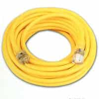 Coleman 25 foot Yellow Extension Cord with Lighted End