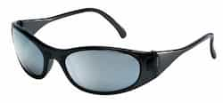 Crews Black Frame Silver Mirror Lens Frostbite2 Protective Eyewear