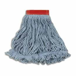 Blue, Large Cotton/Synthetic Super Stitch Blend Mop Heads