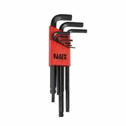 9-Piece L-Style Ball-End Hex-Key Caddy Set - Metric