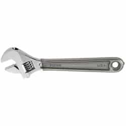4'' Adjustable Wrench Standard Capacity, Plastic-Dipped Handles