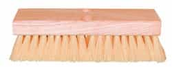 10" White Tampico Hardwood Floor Brush Without Handle