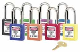 6 Pin Tumbler Safety Lockout Padlock Keyed