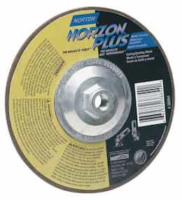 7" x 1/8" x 5/8"-11 Type 27 NorZon Plus Depressed Center Grinding Wheel