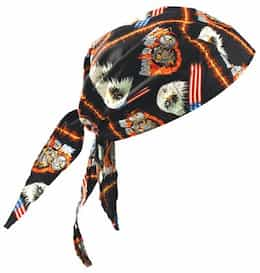 Occunomix One Size Motorcycle Tuff Nougies Deluxe Tie Hat