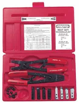 Proto 18 Piece Alloy Steel Retaining Ring Pliers Set