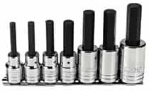 7 Piece Hex Bit Socket Set, 1/2'' Drive Size