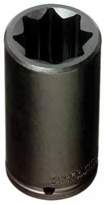 1/2" Drive 3/4" 8Pt. Black Oxide Point Impact Socket