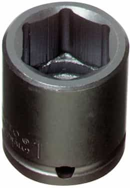 1/2" Drive 1-1/4" 6 Point Black Oxide Impact Socket