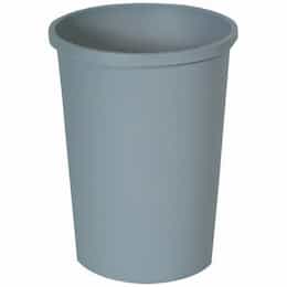 Rubbermaid Untouchable Gray Round Wastebasket for RCP2672 and RCP3548