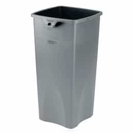Rubbermaid Untouchable Gray 23 Gal Square Container