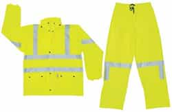 River City  XL Fluorescent Lime Luminator Class III Rain Suits