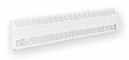 750 W, White Sloped Commercial Basedboard Heater, 120V, 250 W Per Linear Foot