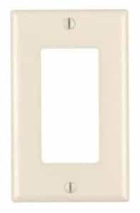 GP 1-Gang Plastic Rocker Switch Wall Plate, Almond