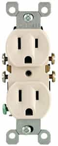 GP 15 Amp Duplex Receptacle Outlet, Almond