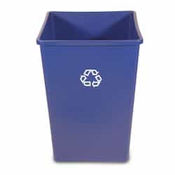 Blue High-Volume Square Station 50 Gal Recycling Container