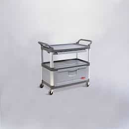 Gray 3-Shelf Instrument Cart