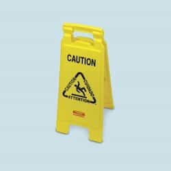 Yellow 2-Sided "Closed" Folding Floor Sign
