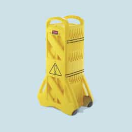 Rubbermaid Yellow Expandable Mobile Barrier