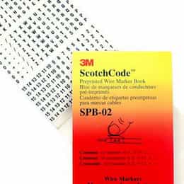3M Wire Marker Book with Natural Rubber Adhesive