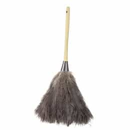 Boardwalk Black Ostrich Feather Duster w/ 10 in. Wooden Handle