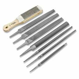 Nicholson 8 Piece Machinist File Set, 7-in, 10-in