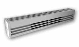 White, 240V, 2000W Architectural Baseboard Heater, Medium Density