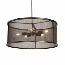 60W LED Austin Pendant Light, 5-Light, E26, 120V, Bronze