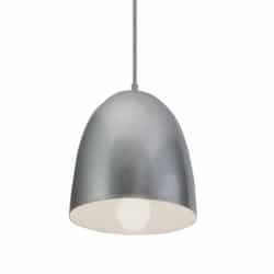 9-in 60W LED Brooklyn Pendant Light, 1-Light, E26, 120V, Silver