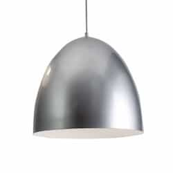 15-in 60W LED Brooklyn Pendant Light, 1-Light, E26, 120V, Silver