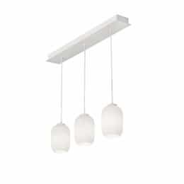 AFX 60W LED Callie Pendant Light, Linear, 3-Light, E26, 120V, White