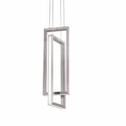 22W LED Cole Pendant Light, 2400 lm, 120V, 3000K, Satin Nickel