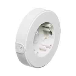 Versatile Mounting Box w/ Threaded Openings, White