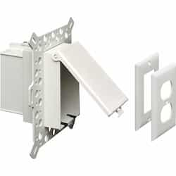 Low Profile InBox for Foam Wall Systems, Vertical, WHT/WHT