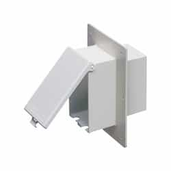 Low Profile InBox for 1-1/2-in Wall Systems, Vertical, WHT/WHT