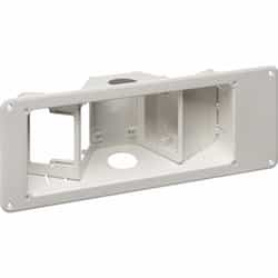 Recessed TV Box w/ Interchangeable Tray, Angled, White