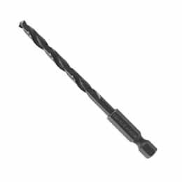 3/16-in x 3-1/2-in Impact Tough Drill Bit, Black Oxide, Bulk