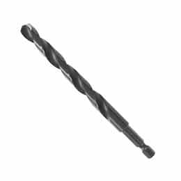 3/8-in x 5-in Impact Tough Drill Bit, Black Oxide, Bulk