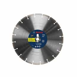 Bosch 14-in Standard Diamond Blade, Segmented Rim, Rough Cut