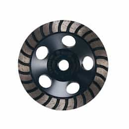 5-in Diamond Cup Wheel, Turbo Row