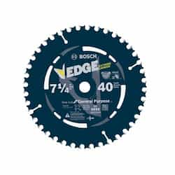 7-1/4-in Edge Circular Saw Blade, Fine Finish, 40 Tooth, Bulk