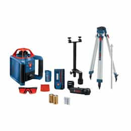 Bosch Self-Leveling Horizontal/Vertical Rotary Laser Kit, 1,000-ft Max